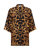 Giraffe Print Silk Pyjama Shirt (Copy)