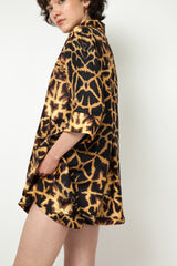 Giraffe Print Silk Pyjama Set (Copy)