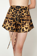 Giraffe Print Silk Pyjama Shorts (Copy)