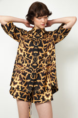 Giraffe Print Silk Pyjama Set (Copy)
